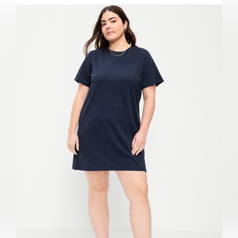 Old Navy Navy Blue T-Shirt Dress
